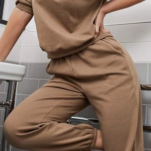 Shein two piece jogger and crew neck set Size small